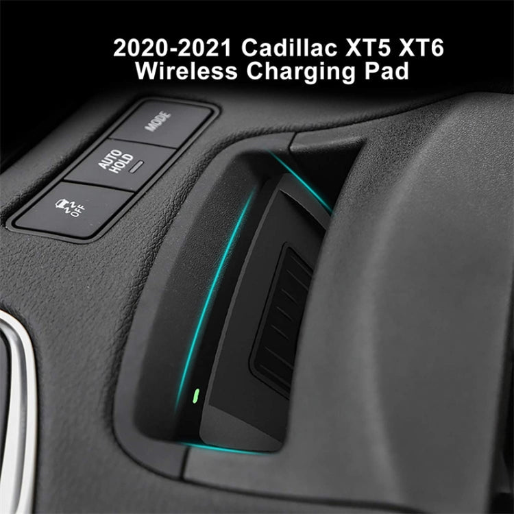 Car Qi Standard Wireless Charger 10W Quick Charging for Cadillac XT5 XT6 2019-2022, Left and Right Driving ÎҵÄÉ̵ê