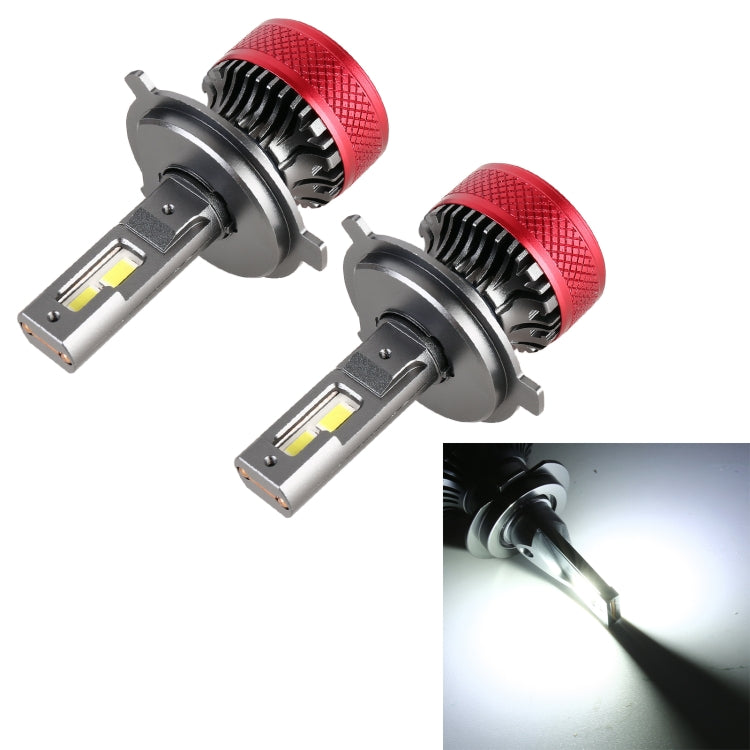 1 Pair H4 DC12V 65W 6000K 6500LM LED Car Headlights