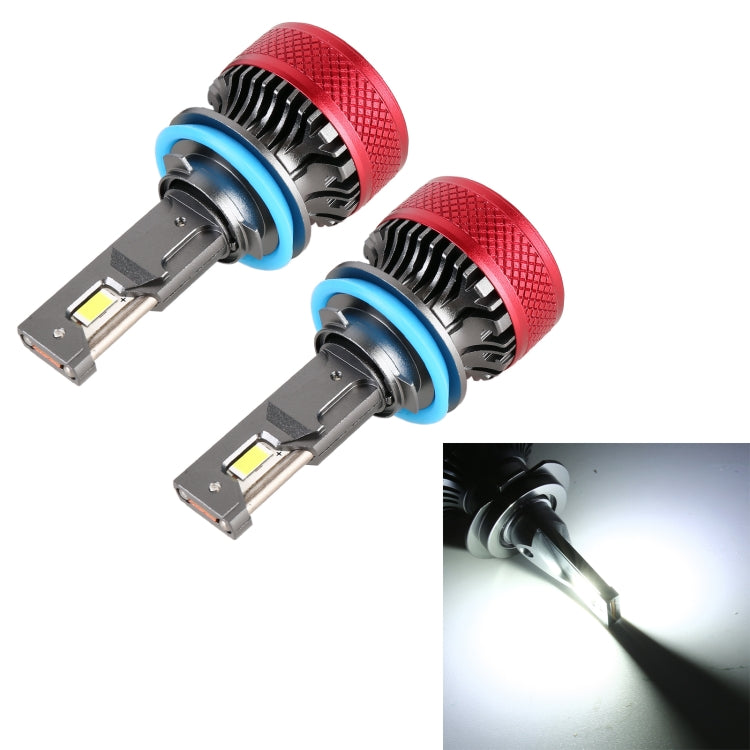 1 Pair H8 / H11 DC12V 65W 6000K 6500LM LED Car Headlights