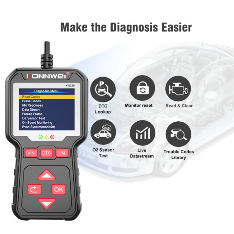 KONNWEI KW320 Car OBD2 Fault Diagnosis Tool ÎҵÄÉ̵ê