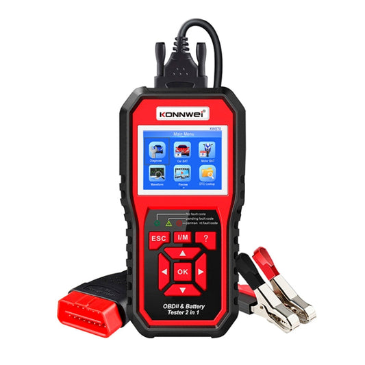 KONNWEI KW870 2 in 1 Car OBD2 Fault Diagnosis + Battery Tester