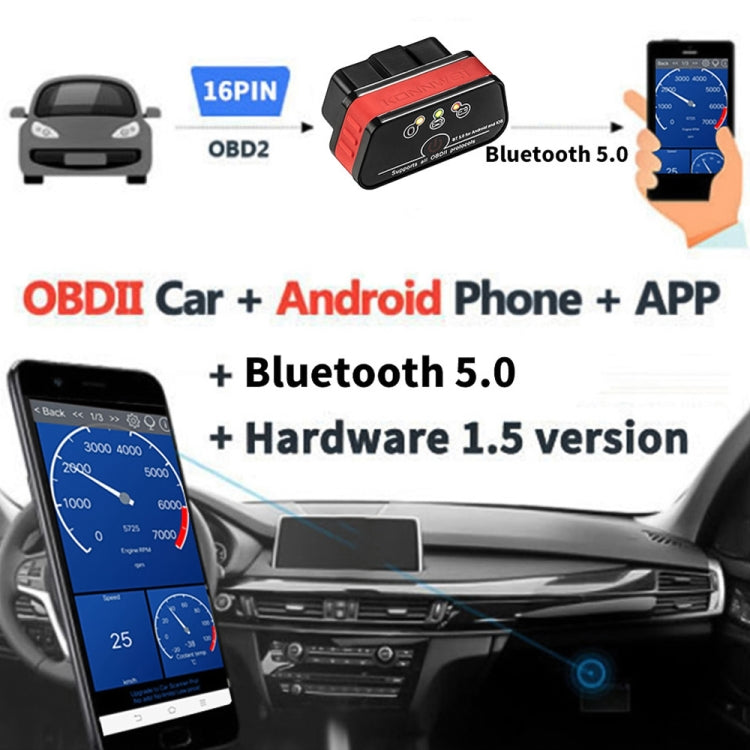 KONNWEI KW901 Android Phone OBD2 Car Bluetooth 5.0 Diagnostic Scan Tools