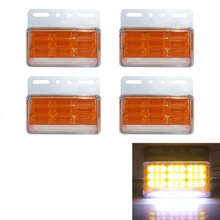 4 PCS ZS-9001 DC24V 9D Waterproof Car / Truck Side Marker Indicator Lights Bulb Lamp