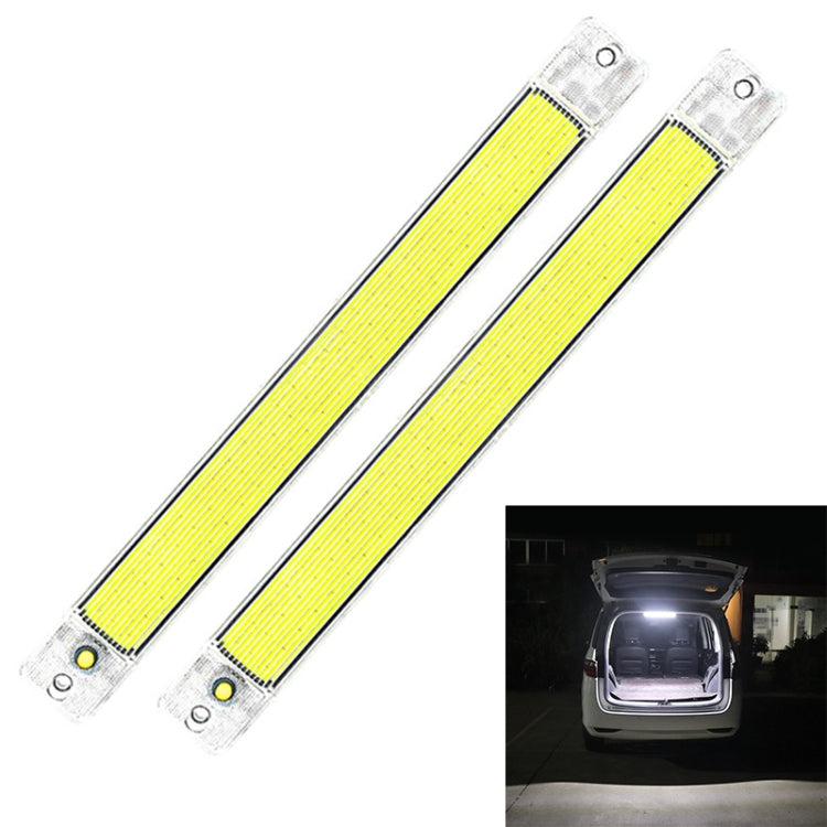 2 PCS ZS-3348 DC12-24V High Bright 84 COB Lamp Beads Car Dome Light Cabin Light Bar-Reluova