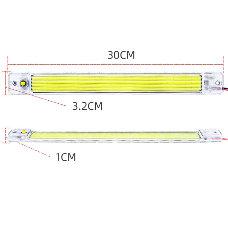 2 PCS ZS-3348 DC12-24V High Bright 84 COB Lamp Beads Car Dome Light Cabin Light Bar-Reluova