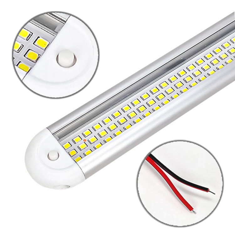 2 PCS ZS-3385 DC12-85V High Bright 120LEDs Lamp Beads Car Dome Light Cabin Light Bar-Reluova