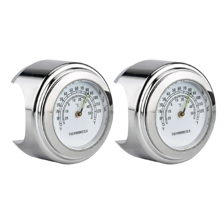 2 PCS Motorcycle 22-25mm Handlebar Thermometer