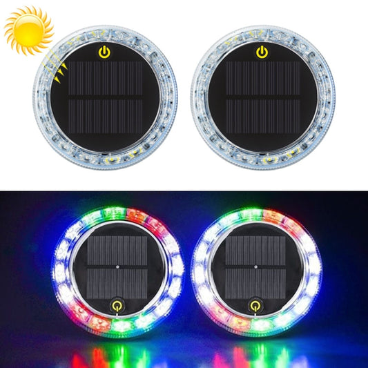 2 PCS Car Touch Light Solar LED Flashing Light