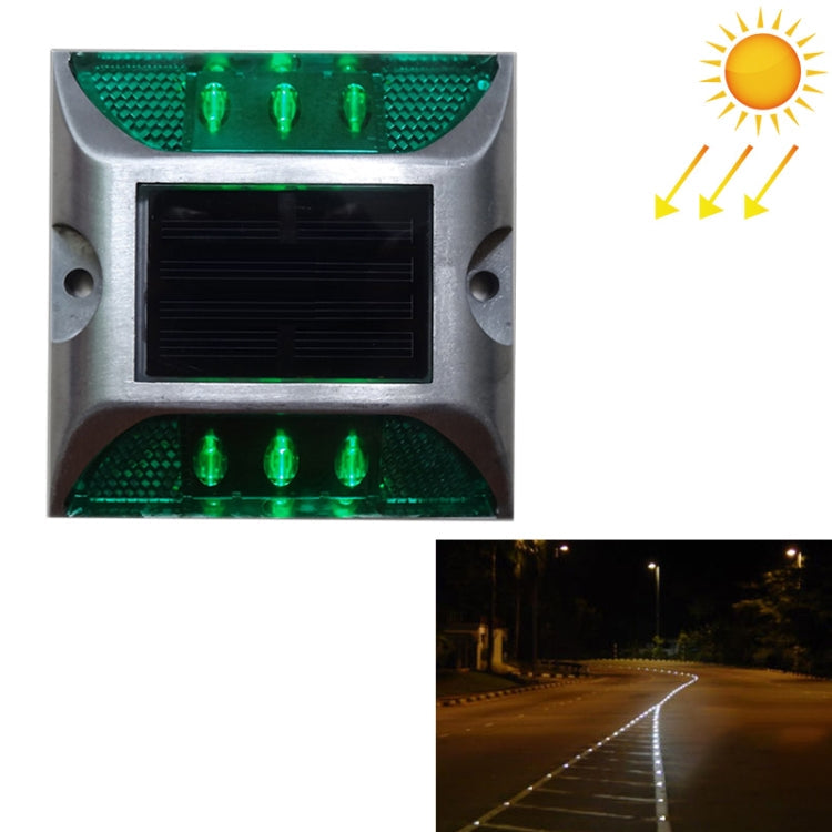 Solar Square Road Stud Light Car Guidance Light Road Deceleration Light, Constantly Bright Version My Store