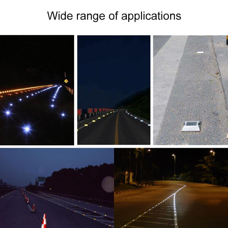 Solar Square Road Stud Light Car Guidance Light Road Deceleration Light, Constantly Bright Version My Store