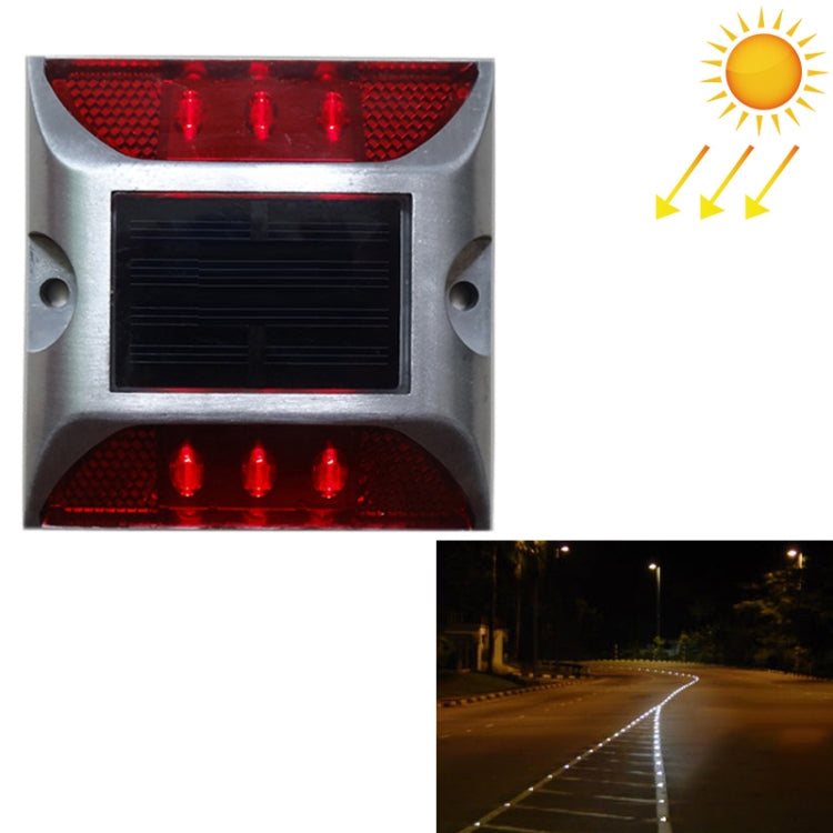 Solar Square Road Stud Light Car Guidance Light Road Deceleration Light, Constantly Bright Version My Store