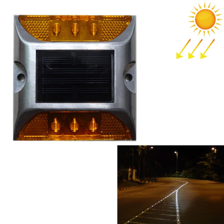 Solar Square Road Stud Light Car Guidance Light Road Deceleration Light, Constantly Bright Version My Store