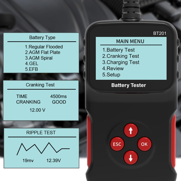 BT201 12V Universal Car Multifunctional Battery Diagnostic Fault Detector ÎҵÄÉ̵ê