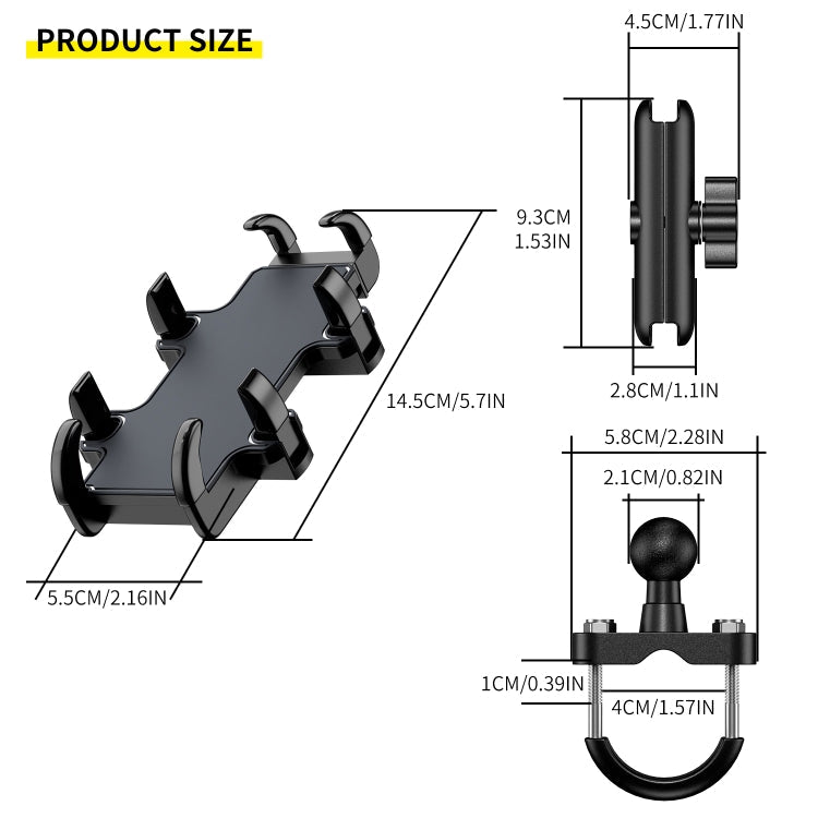 CS-1722A1 Motorcycle Handlebar Octopus Aluminum Alloy Phone Holder ÎҵÄÉ̵ê