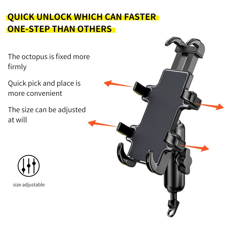 CS-1722A2 Motorcycle Rear Mirror Octopus Aluminum Alloy Phone Holder ÎҵÄÉ̵ê