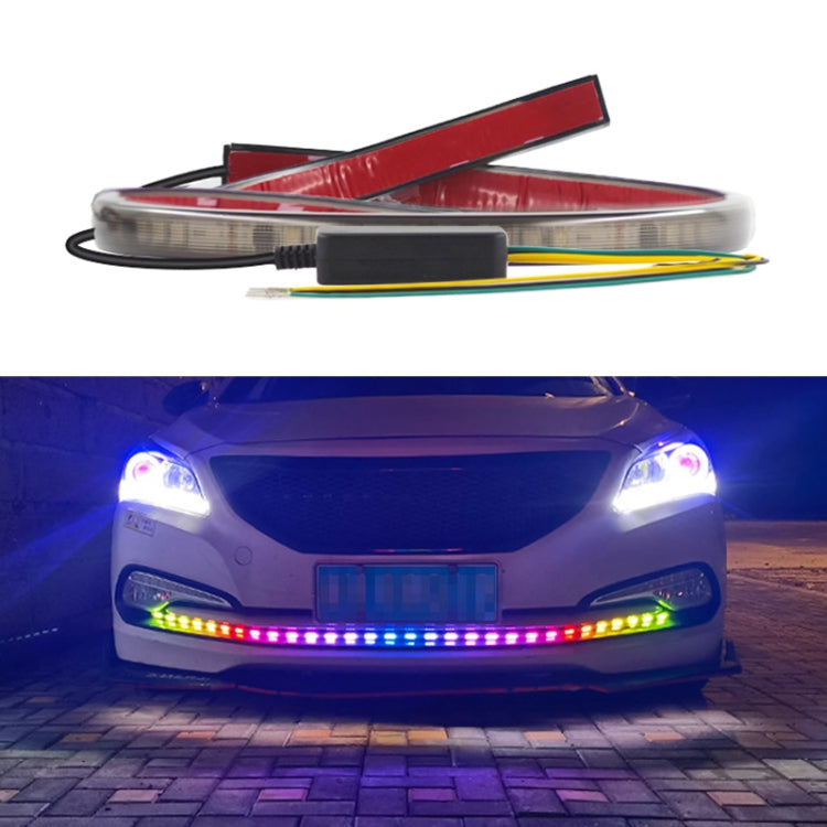 Z06-60CM 60cm DC12V-24V Car Front Grille LED RGB Daytime Running Lights Strip Colorful Lamp ÎҵÄÉ̵ê