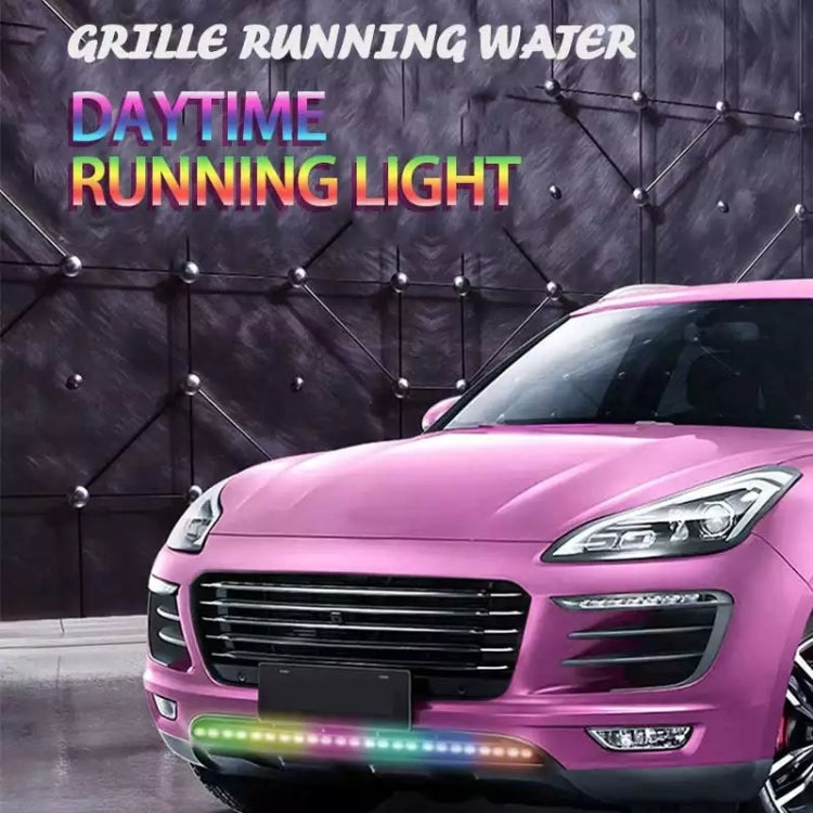 Z06-60CM 60cm DC12V-24V Car Front Grille LED RGB Daytime Running Lights Strip Colorful Lamp ÎҵÄÉ̵ê