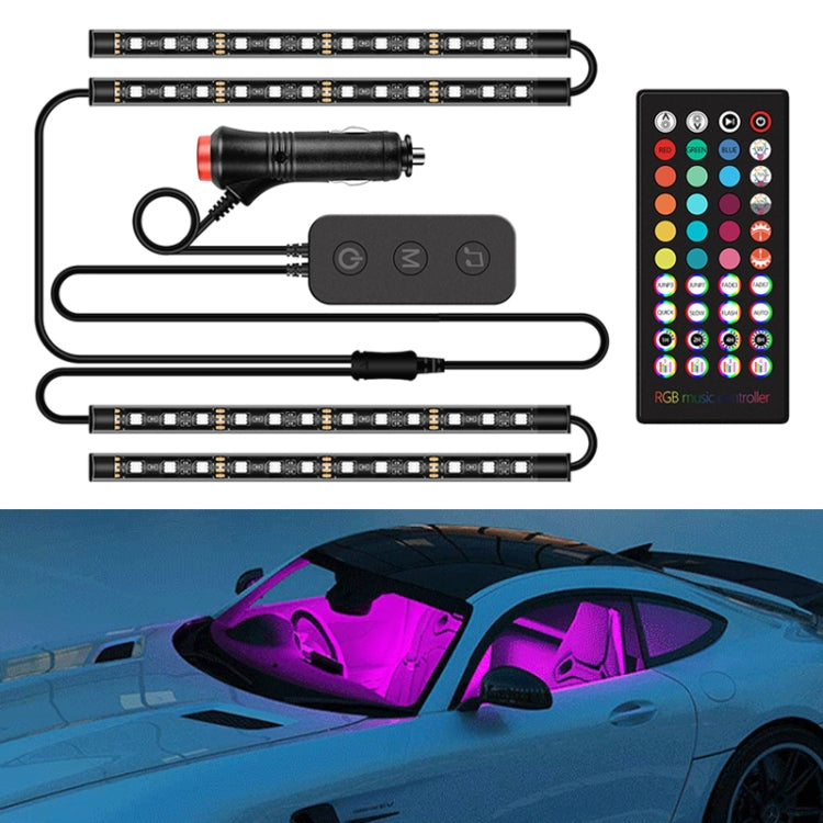 Y12 Cigarette Lighter Car Colorful RGB Foot LED Atmosphere Light ÎҵÄÉ̵ê