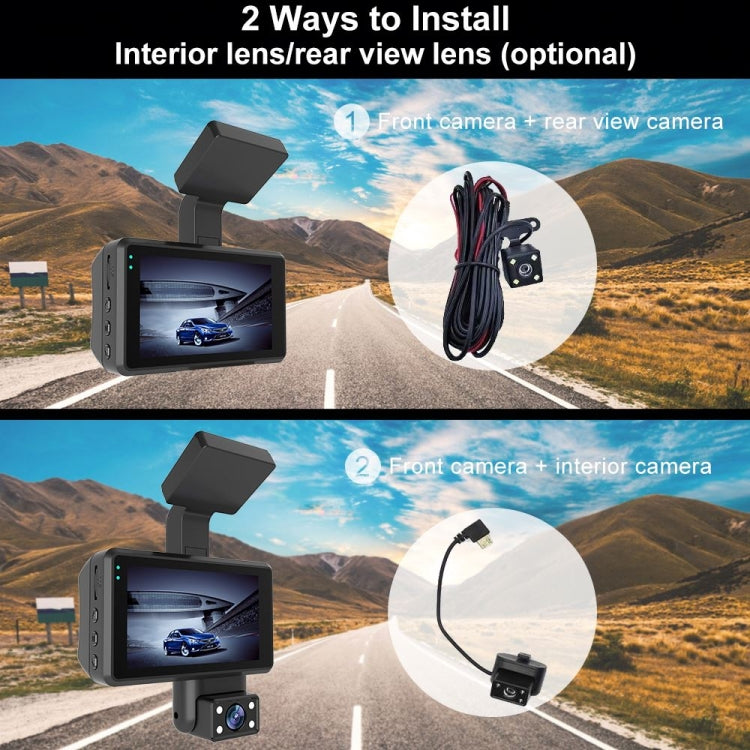 Front and Inner Dual Camera HD Infrared Night Vision Car Dash Cam Driving Recorder ÎҵÄÉ̵ê