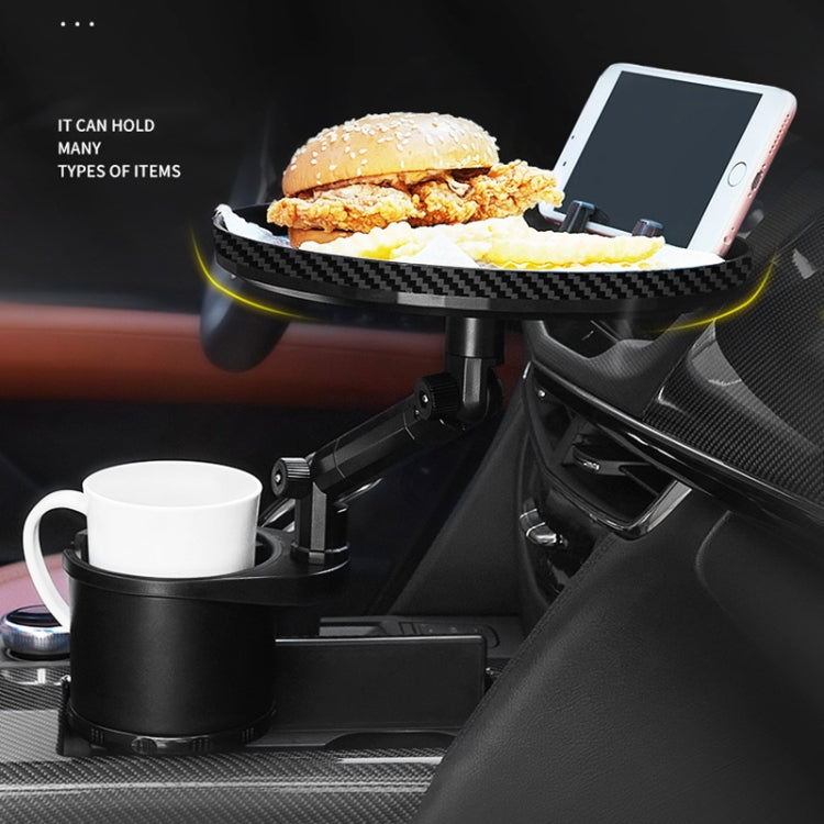 Car 360 Degree Rotation Water Cup Holder Multi-functional Dining Table