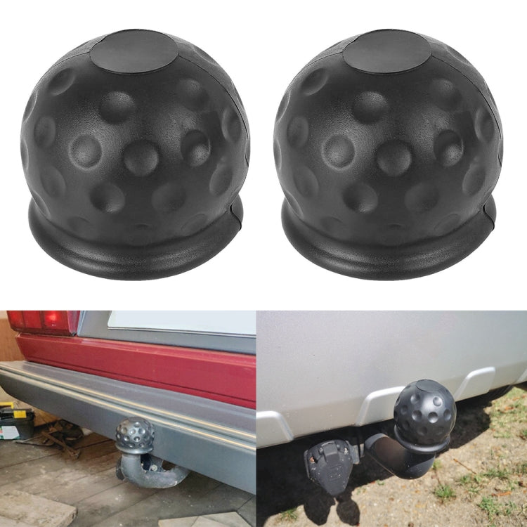 2 in 1 / Set Car Truck Tow Ball Cover Cap Towing Hitch Trailer Towball Protection-Reluova