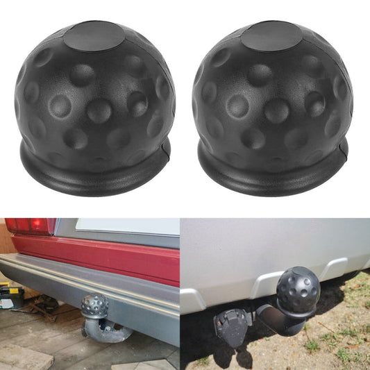 2 in 1 / Set Car Truck Tow Ball Cover Cap Towing Hitch Trailer Towball Protection-Reluova