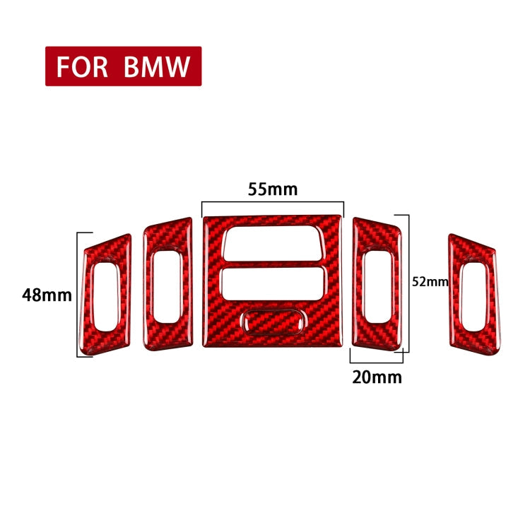 5 PCS Set for BMW 3 Series E90 High Matching Carbon Fiber Car Air Outlet Decorative Sticker,Left and Right Drive Universal ÎҵÄÉ̵ê