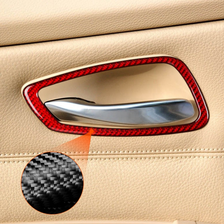 4 PCS Set for BMW 3 Series E90 Carbon Fiber Car Door Handle Decorative Sticker,Left and Right Drive ÎҵÄÉ̵ê