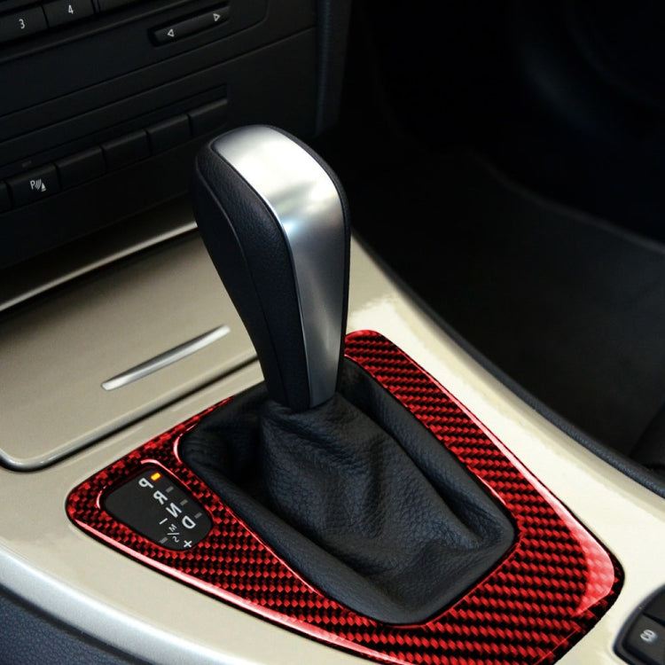 For BMW 3 Series E90 Carbon Fiber Car Gear Position Panel Decorative Sticker, Left Drive ÎҵÄÉ̵ê