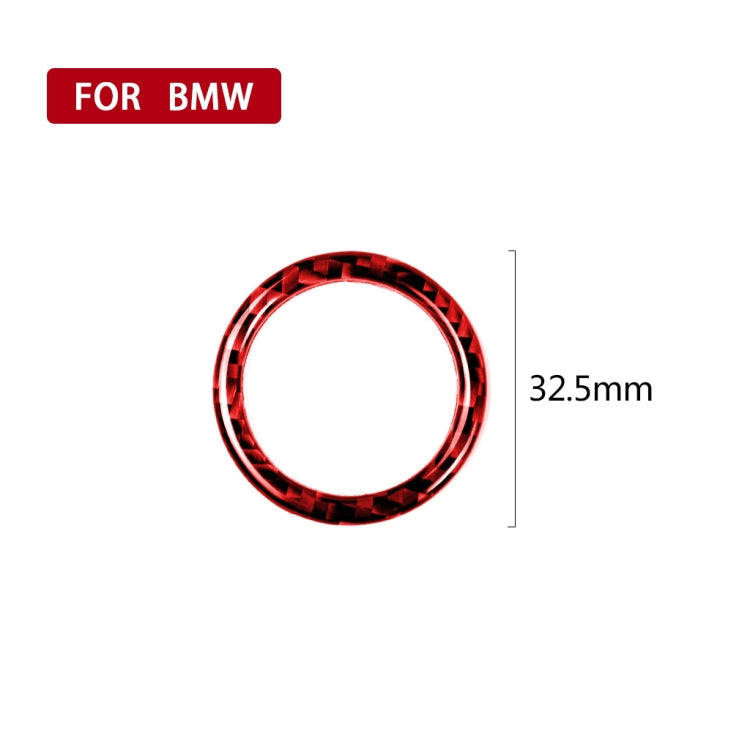 For BMW 3 Series E90 Carbon Fiber Car One-button Start Decorative Sticker, Left and Right Drive ÎҵÄÉ̵ê