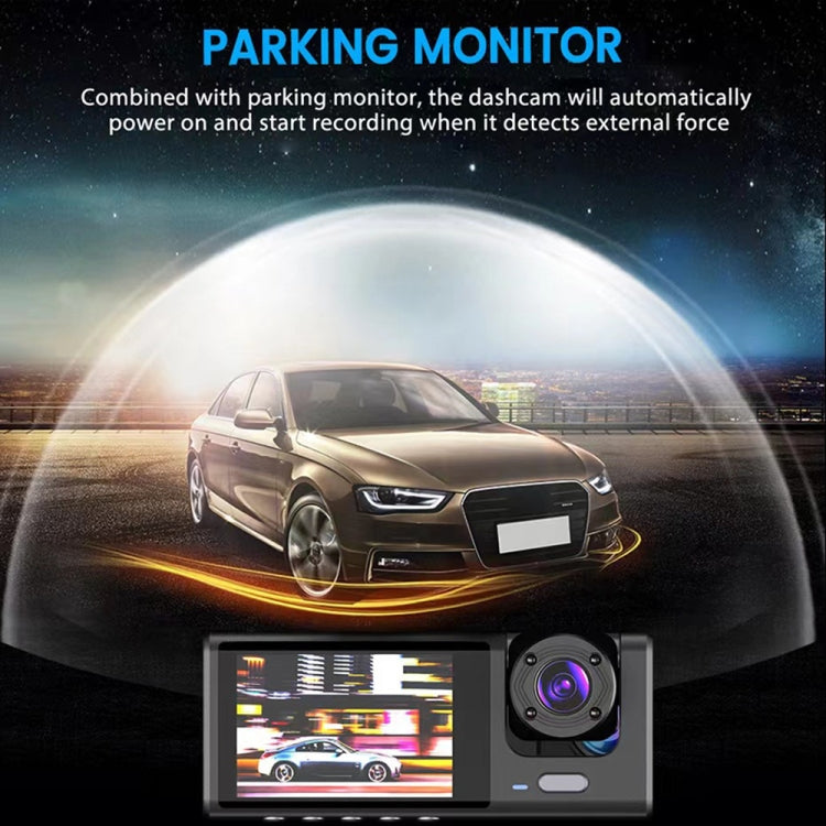 A1 3-lens Video HD Night Vision Car Driving Recorder