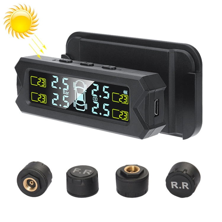 Car High Precision Solar Charging Tire Pressure Monitoring System TPMS, External Beep Sensor ÎҵÄÉ̵ê