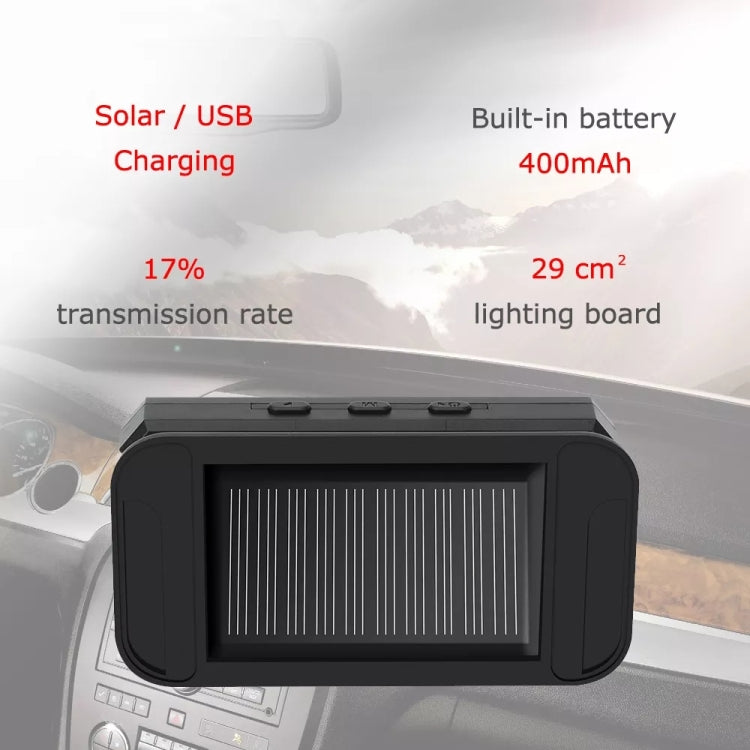 Car High Precision Solar Charging Tire Pressure Monitoring System TPMS, External Beep Sensor