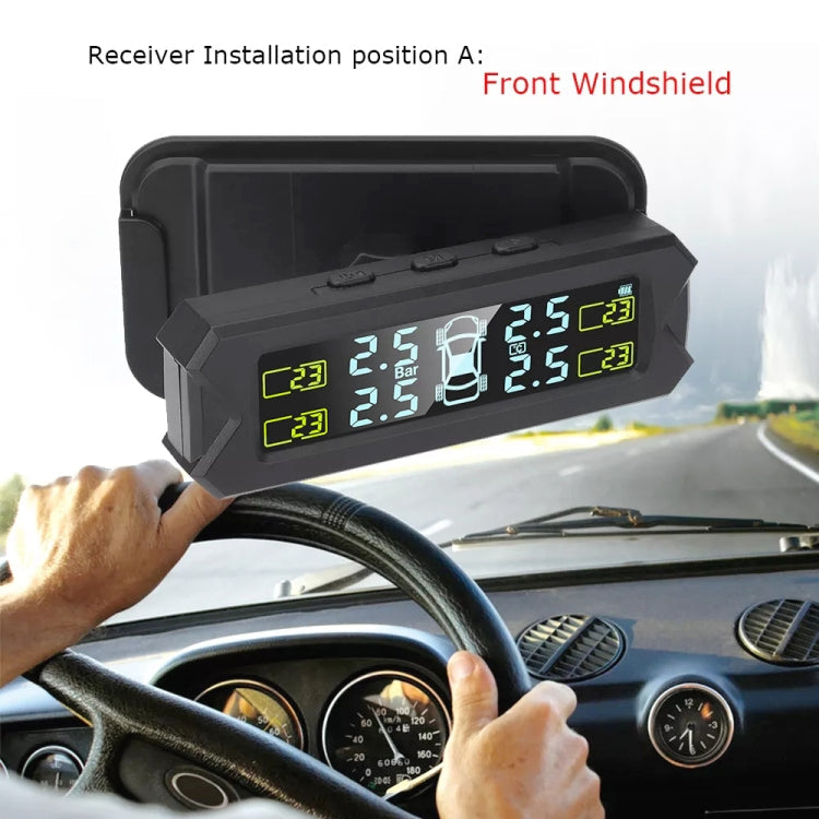 Car High Precision Solar Charging Tire Pressure Monitoring System TPMS, External Beep Sensor ÎҵÄÉ̵ê