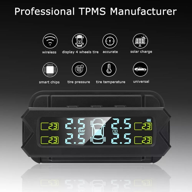 Car High Precision Solar Charging Tire Pressure Monitoring System TPMS, External Voice Sensor ÎҵÄÉ̵ê