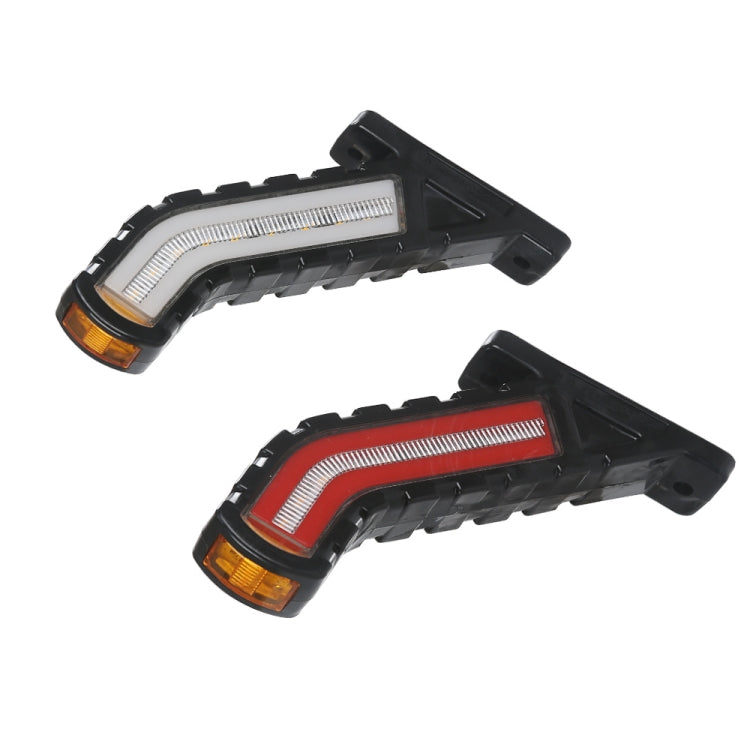 2 PCS MK-138 Truck LED Tail Light Running Water Tricolor Side Marker Light-Reluova