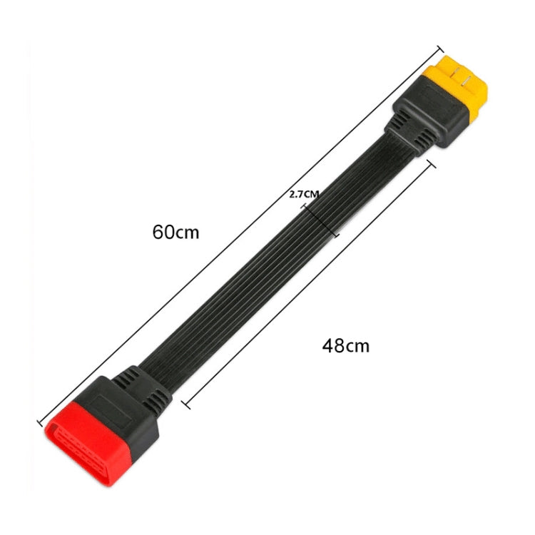 SF62 60cm Car Detector OBD Extension Line Car Computer Conversion Plug Male to Female Adapter Cable ÎҵÄÉ̵ê