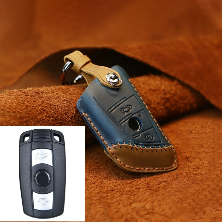 For BMW Blade Style Car Cowhide Leather Key Protective Cover Key Case, Two Keys Version ÎҵÄÉ̵ê