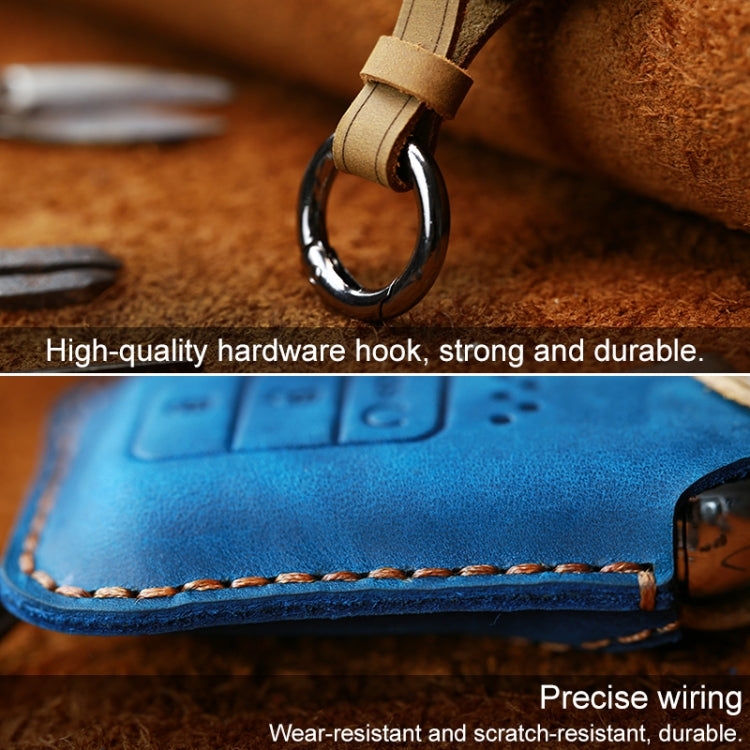 For Honda Car Cowhide Leather Key Protective Cover Key Case, Two Keys Version ÎҵÄÉ̵ê