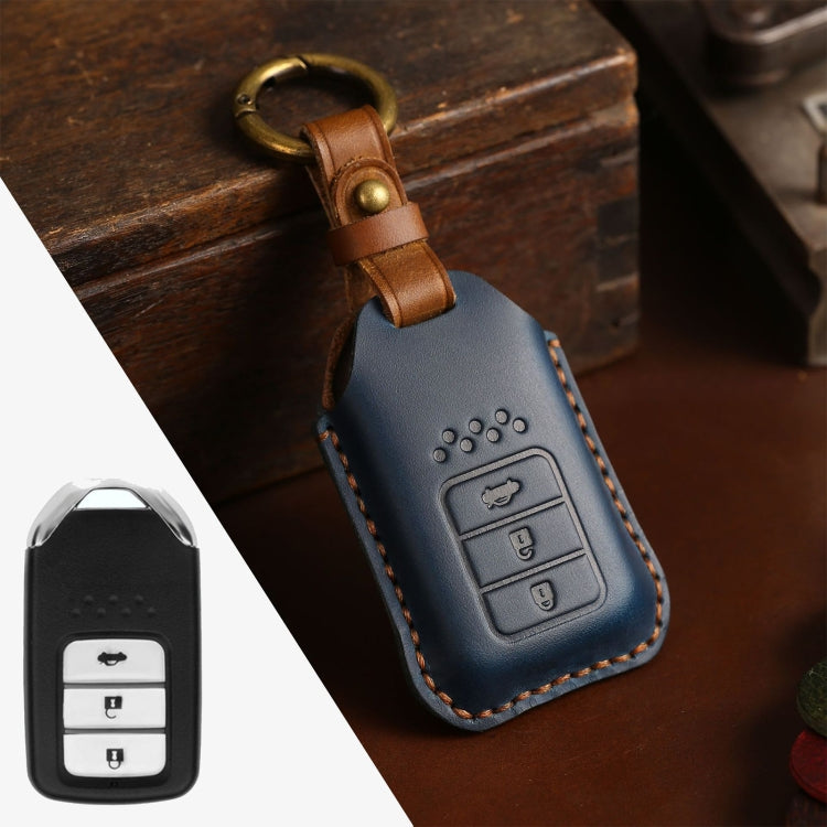 For Honda Car Cowhide Leather Key Protective Cover Key Case, Three Keys Tailgate Version ÎҵÄÉ̵ê