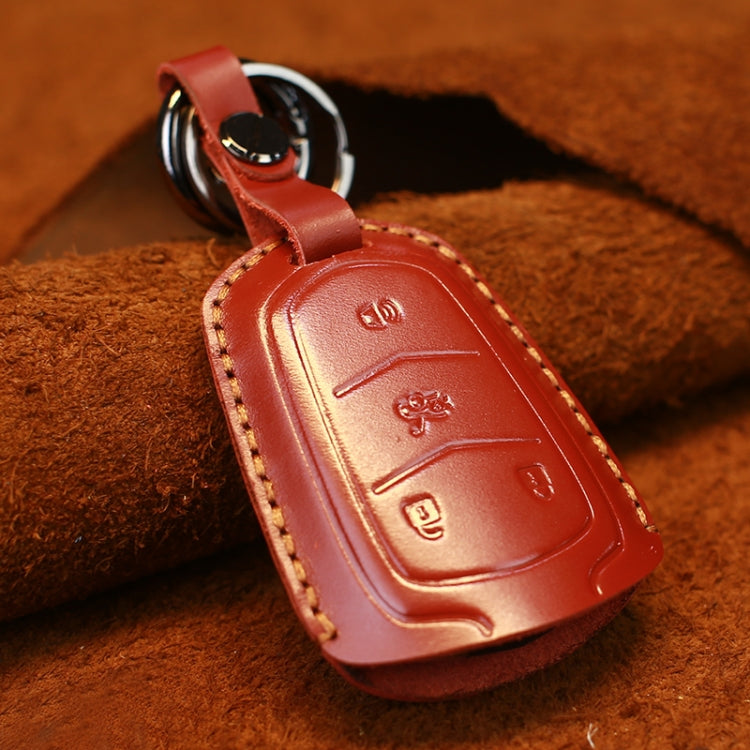 For Cadillac Car Cowhide Leather Key Protective Cover Key Case, Four Keys Version ÎҵÄÉ̵ê