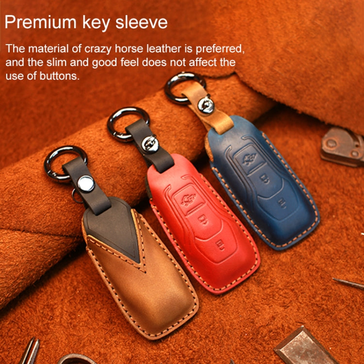 For Ford Old Style Car Cowhide Leather Key Protective Cover Key Case ÎҵÄÉ̵ê