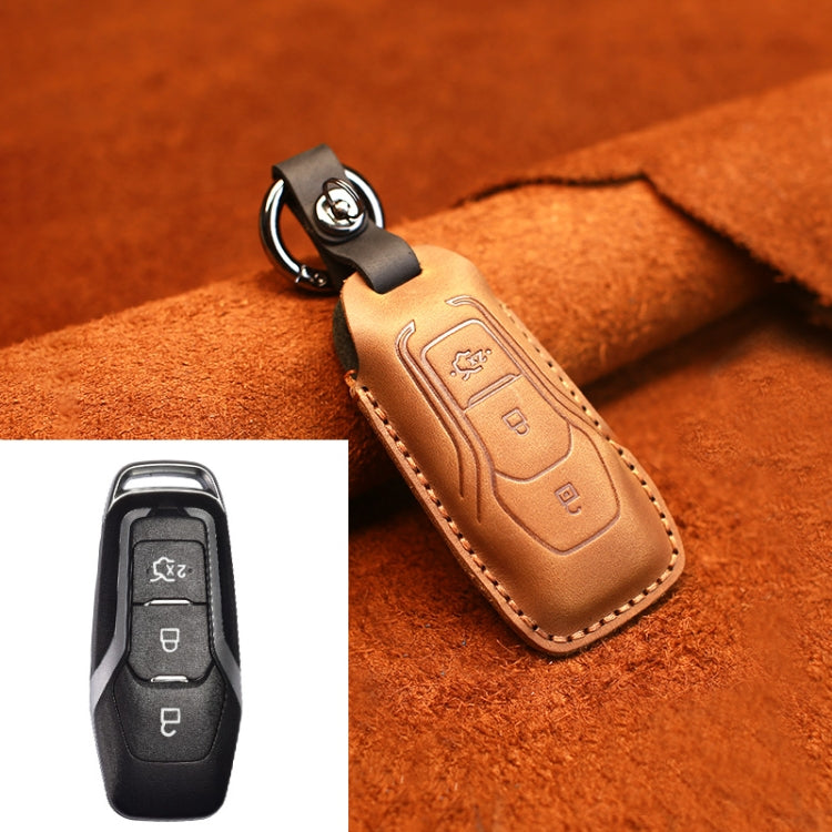 For Ford Old Style Car Cowhide Leather Key Protective Cover Key Case ÎҵÄÉ̵ê