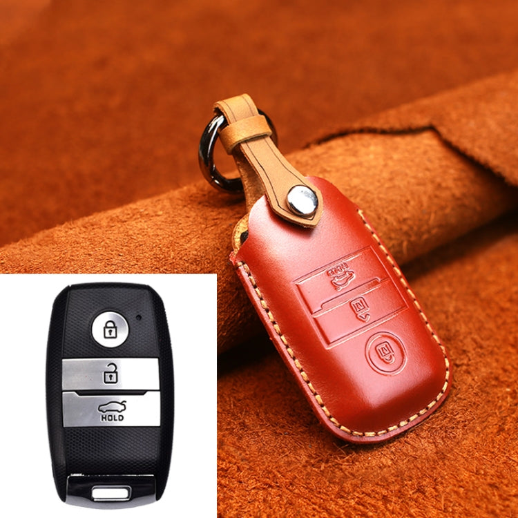 For Kia Old Style Car Cowhide Leather Key Protective Cover Key Case ÎҵÄÉ̵ê