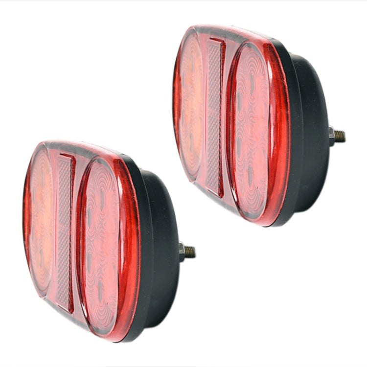 2 PCS 12-24V 14LED Car Oval Tail Light Side Lamp-Reluova