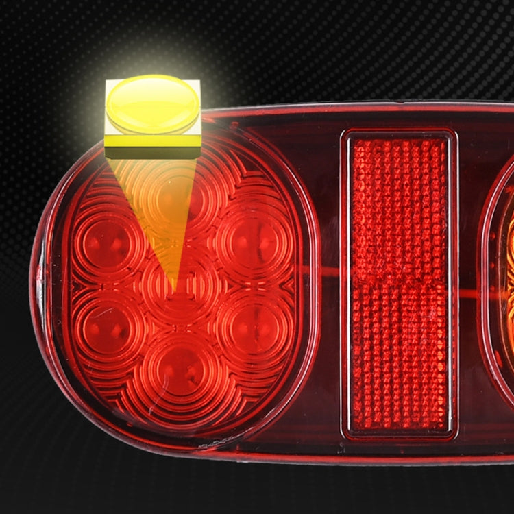 2 PCS 12-24V 14LED Car Oval Tail Light Side Lamp-Reluova