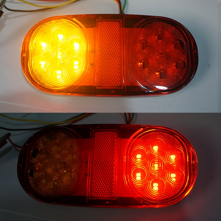 2 PCS 12-24V 14LED Car Oval Tail Light Side Lamp-Reluova