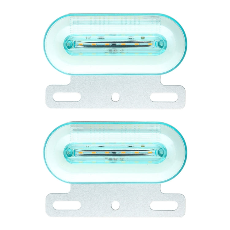 2 PCS 12V 12LED Car Oval Side Lamp