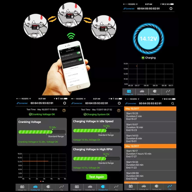 BM2 12V Bluetooth 4.0 Car Battery Tester ÎҵÄÉ̵ê