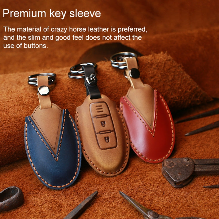 For Nissan Car Cowhide Leather Key Protective Cover Key Case, Three Keys Tailgate Version ÎҵÄÉ̵ê